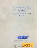 Duplomatic-Duplomatic ITAC, Italian, Hydrocopying Attachment Instruction & Electric Manual-ITAC-01